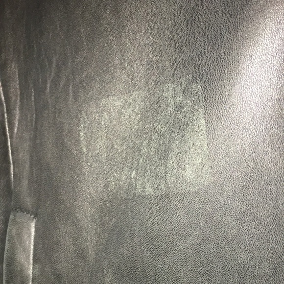 A Daniel Black leather crop jacket with faux fur - Picture 3 of 6